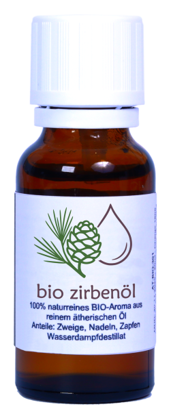 Bio Zirbenöl 10ml - 100% naturrein - höchte Qualität durch Destilattion AT-BIO-302